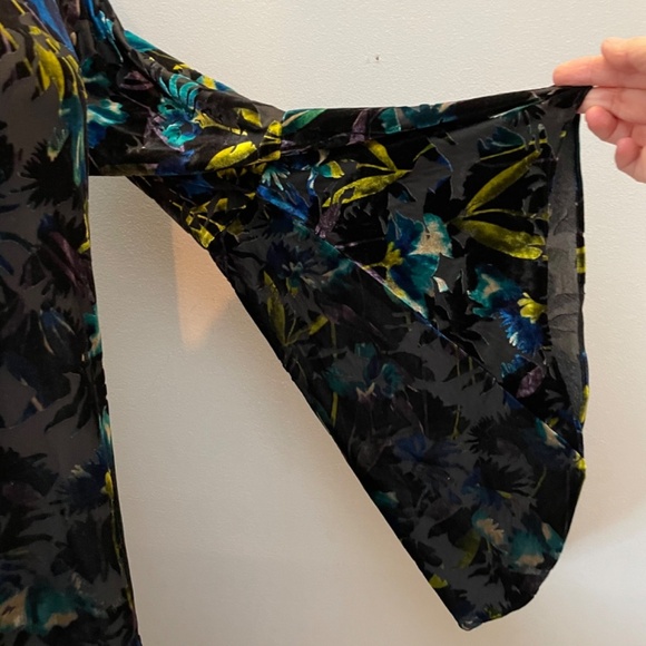 Tropical black burnt-out velvet The Limited Collection dress - Picture 6 of 14